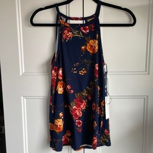 Keyhole knit halter top